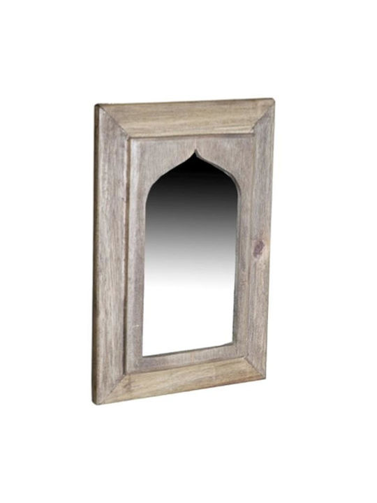 Next Tribeca Wall Mirror with Gray Wooden Frame 39x20cm 1pcs