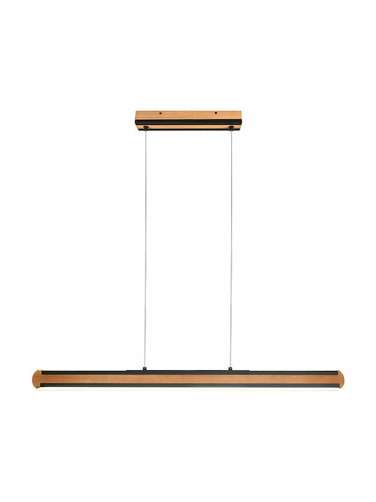 Trio Lighting Deacon Verstellbar Hängelampe Schwarz Schiene 110x6.5x150cm.
