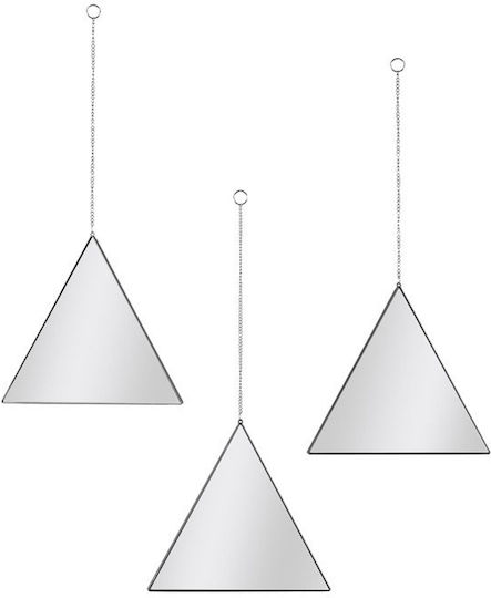 The Home Deco Factory HD0109 Огледало Черно 22.4x24.9см 3 Бройки