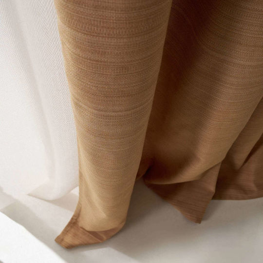 Gofis Home Curtain With Pencil Pleat Gofis Mustard 130x270cm