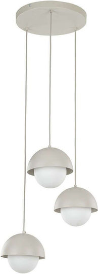 TK Lighting Висящо осветително тяло Бежов 31.5см.