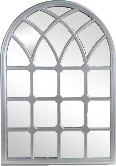 Keskor 72500 Καθρέπτης Τοξωτός Ασημί 70x50cm Keskor 72500 Καθρέπτης Τοξωτός Ασημί 70x50cm