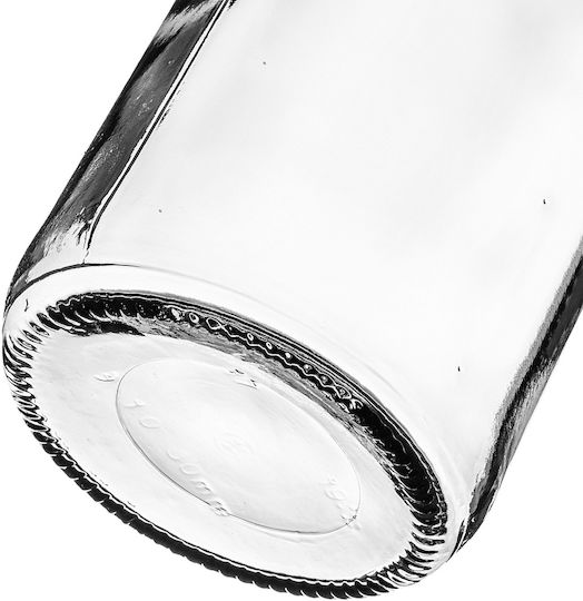 Kadax Glass Water Bottle With Screw Lid Transparent 1000ml