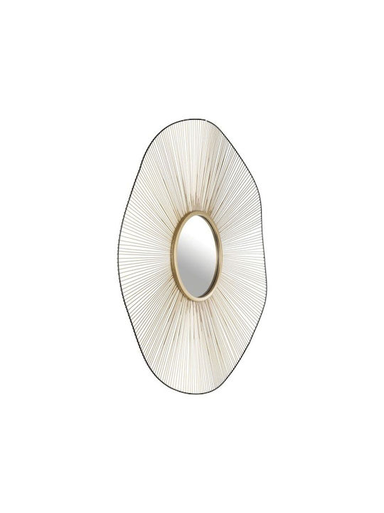 Eglo Wandspiegel mit Gelbem Metallrahmen Durchmesser 76cm