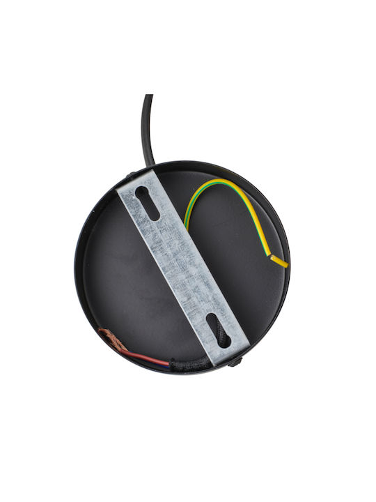 Eurolamp Deckenleuchte Grau mit E27 Lampenbirnensockel 29x29x41cm