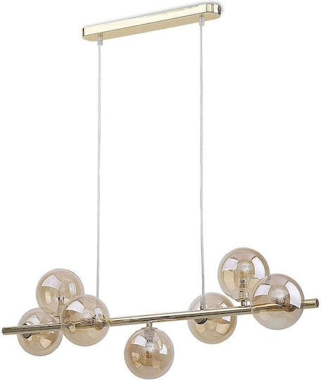 TK Lighting Estera Hängelampe Gold 90x153cm