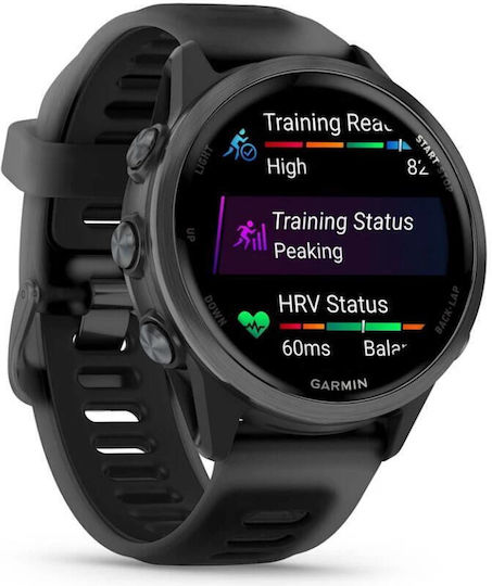 Garmin Forerunner 570 Aluminum 42mm Waterproof Smartwatch with Heart Rate Monitor (Slate Gray Aluminum with Translucent Black/Black Band)