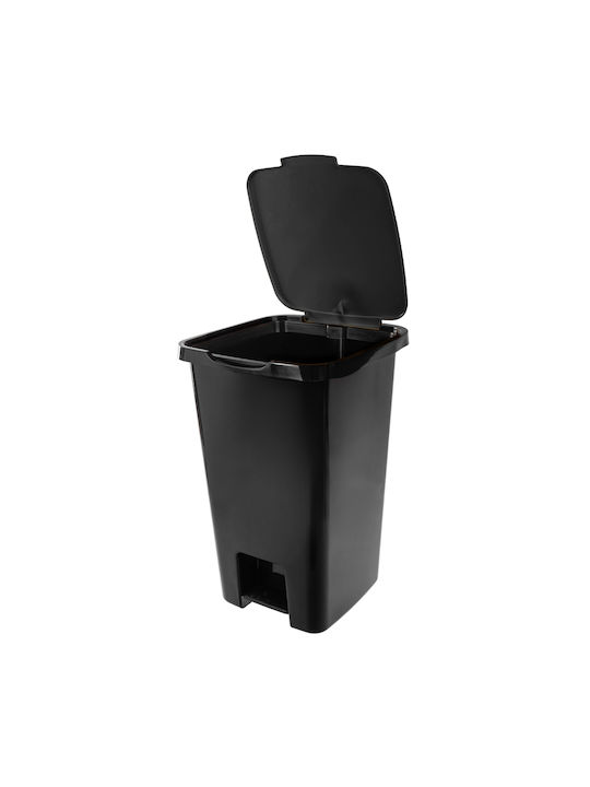 Kadax Kadax Kunststoff Mülleimer mit Pedal Schwarze 45lt