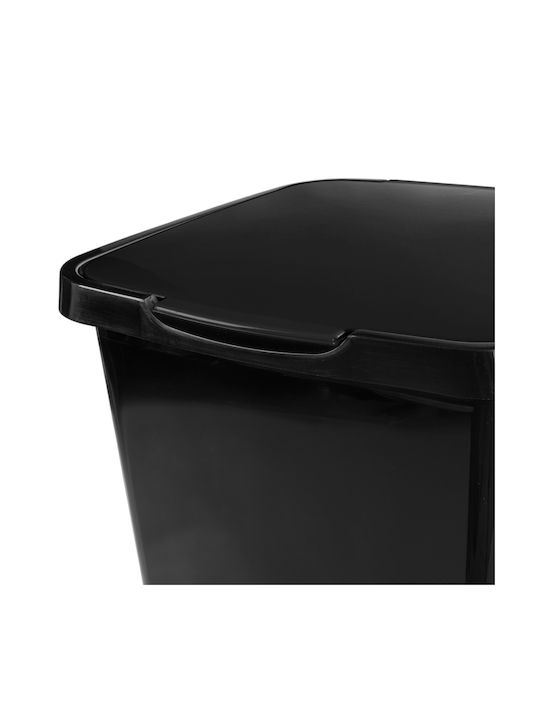 Kadax Kadax Kunststoff Mülleimer mit Pedal Schwarze 45lt