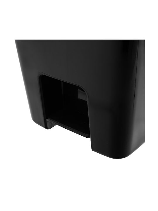 Kadax Kadax Kunststoff Mülleimer mit Pedal Schwarze 45lt