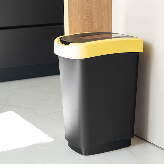 Kadax Plastic Black Waste Bin 25lt