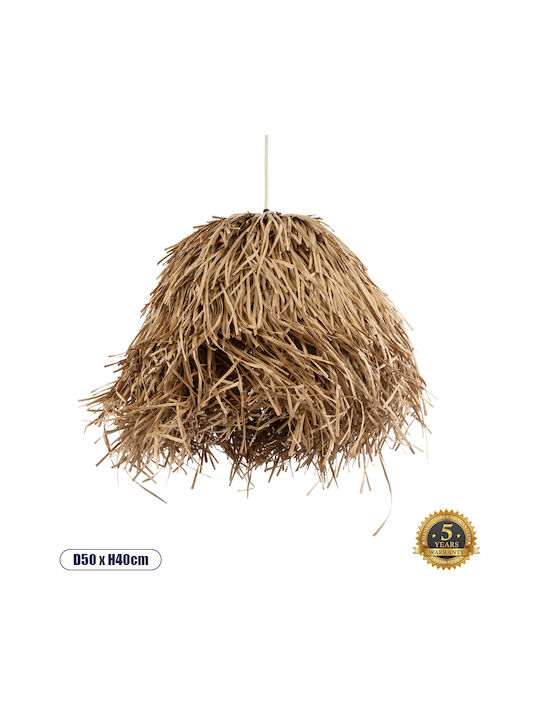 GloboStar Guadeloupe Deckenleuchte Bulb Boho Raster mit Lampenbirnensockel 50x50x40cm