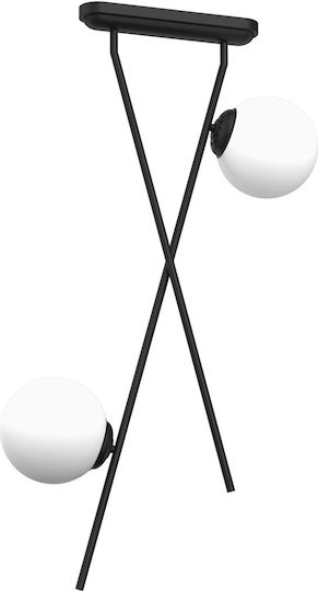 Eko Light Lustră Suspendată Negru
