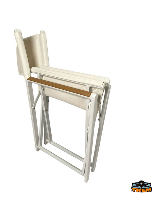 Aluminum Director Chair White