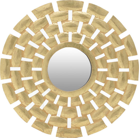 Inart Gold Wandspiegel Durchmesser 60cm Inart Gold Wandspiegel Durchmesser 60cm