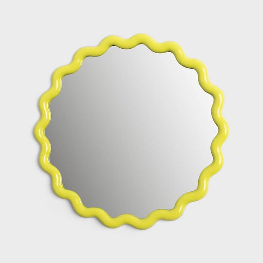 &Klevering 1653-02 Καθρέπτης Κίτρινος Διαμέτρου 35cm