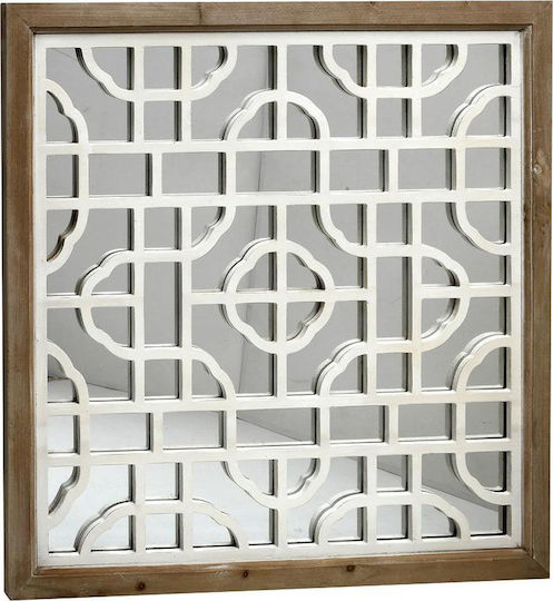 Espiel ABO205 Καθρέπτης Τετράγωνος Καφέ 64x64cm