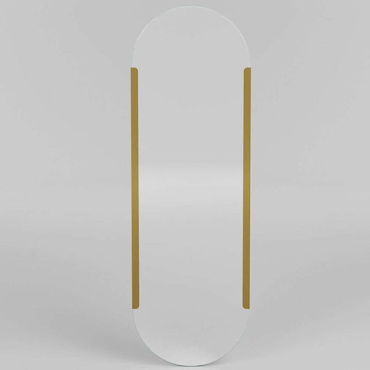 Aberto Design Caprice Full-Length Oval Yellow Wall Mirror 150x50cm Aberto Design Caprice Full-Length Oval Yellow Wall Mirror 150x50cm