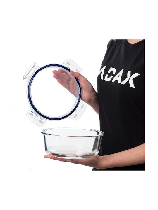 Kadax Комплект Кутии За Храна Стъклени Прозрачни 4 Бройки