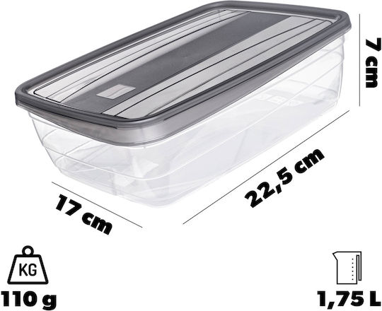 Curver Lunch Box Plastic Gray 1.75lt