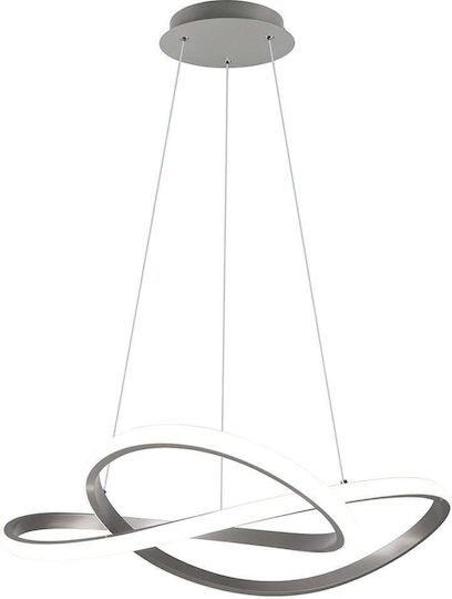 Trio Lighting Course Pendant Light Silver 60x150cm Trio Lighting Course Pendant Light Silver 60x150cm