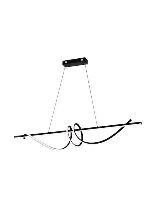 Viokef Pendant Light Black Rail 120x21x120cm