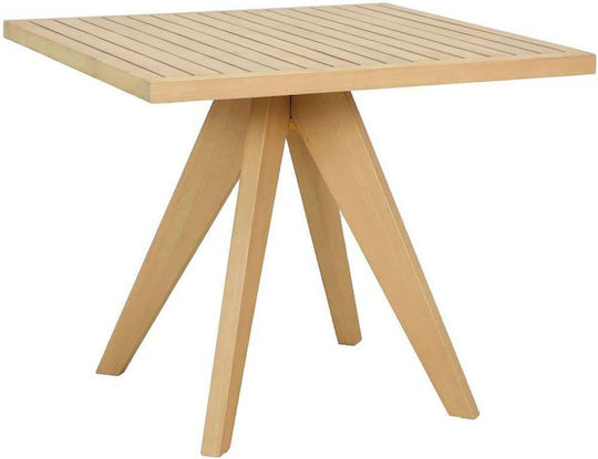 Τραπέζι Doga 90x90x75 Φυσικό