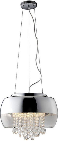 Eko Light Luna Lustră Suspendată Argintiu Eko Light Luna Lustră Suspendată Argintiu