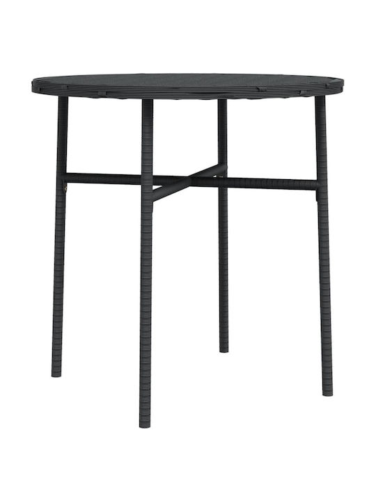 Tisch für kleine Außenbereiche Stabil Black 45x45x45cm