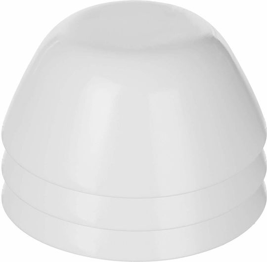 Kadax Servierschale Rund Glas Weiße mit Durchmesser 18cm 3Stücke