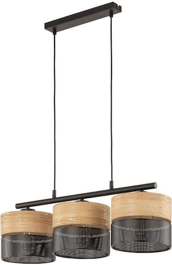 TK Lighting Висящо Таванно Осветително Тяло Бежово 70x80x80см