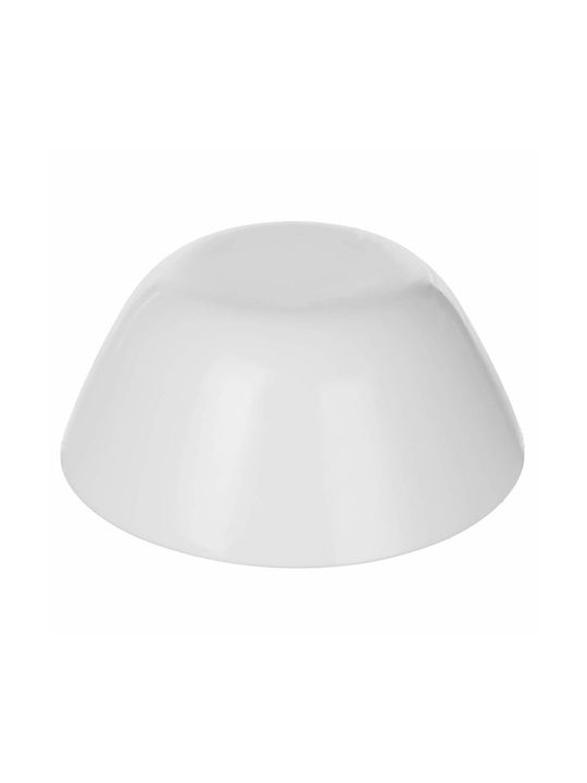 Kadax Bol Servire Rotund Din Sticlă Alb Cu Diametrul 18cm