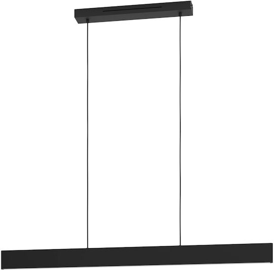 Eglo LED Smart Κρεμαστό Φωτιστικό Μαύρο 117x7x110εκ.