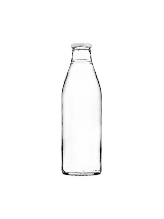 Kadax Kadax Glas Wasserflasche Mit Schraubdeckel Transparent 1000ml