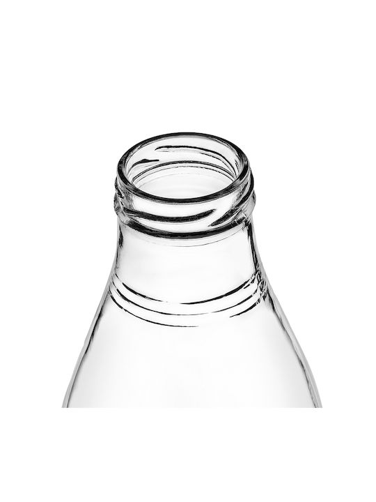 Kadax Kadax Glas Wasserflasche Mit Schraubdeckel Transparent 1000ml