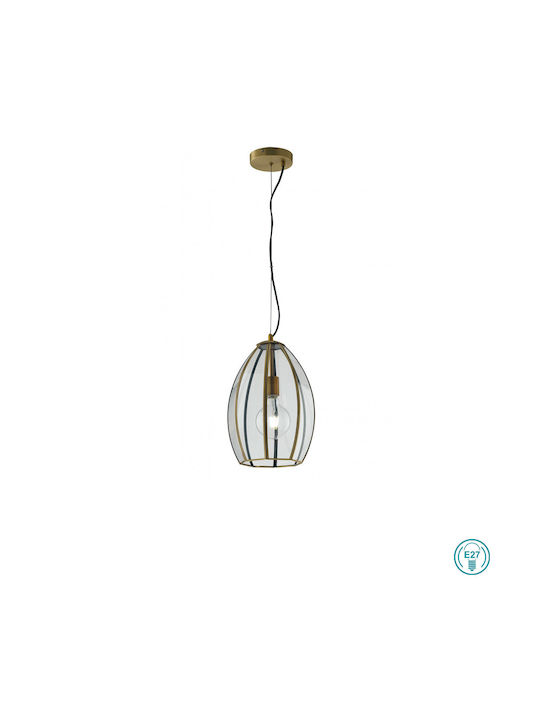 Fan Europe Chester Pendant Light Bronze Bell with Socket E27