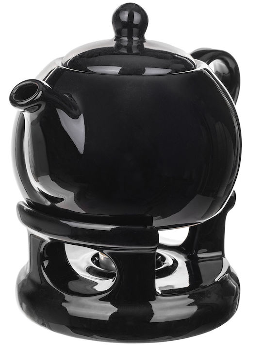Kadax Ceramic Black Teapot 1000ml
