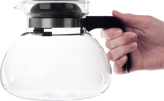 Kadax Glass Black Teapot 1700ml