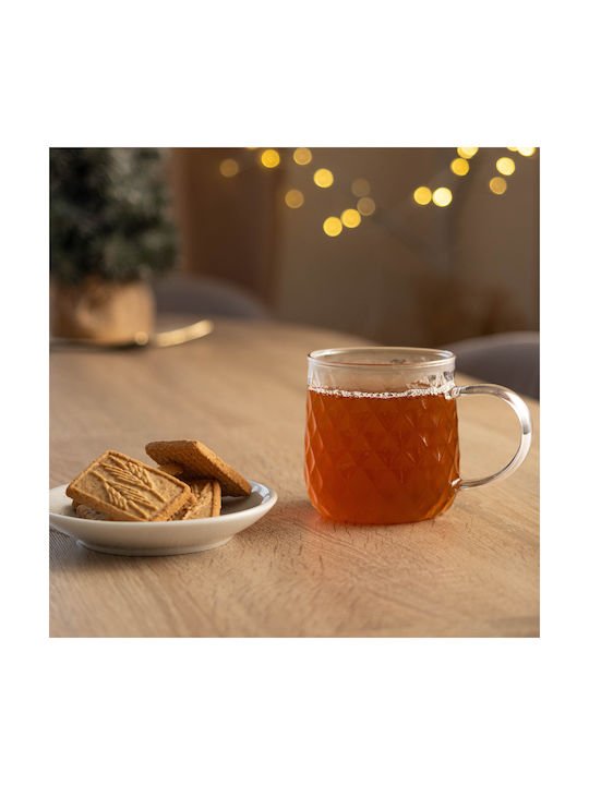 Kadax Glass Transparent Mug 350ml 6 Pieces