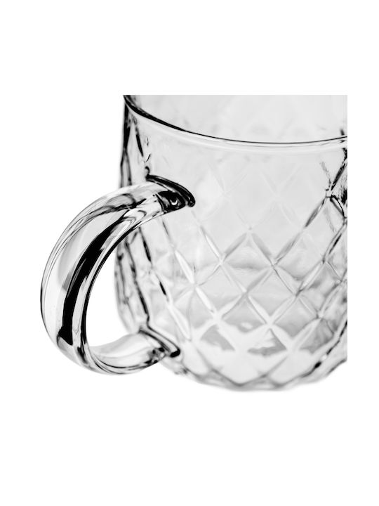 Kadax Glass Transparent Mug 350ml 6 Pieces