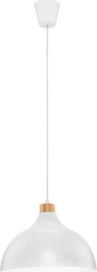 TK Lighting Cap Hängelampe Weiß 34cm
