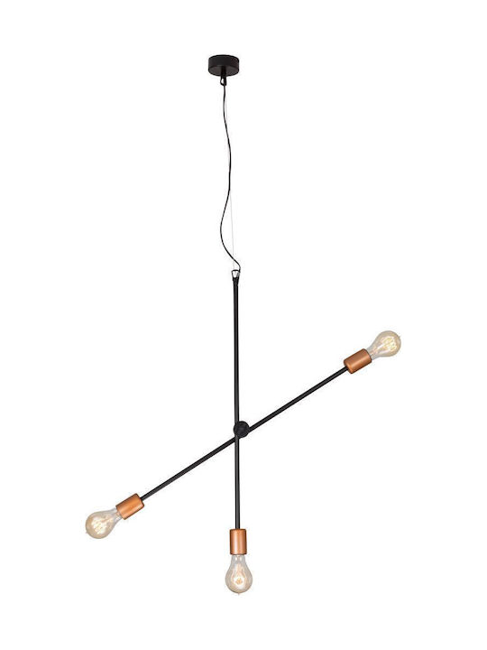 Nowodvorski Sticks Pendant Light Black Rail with Socket E27 74x90cm