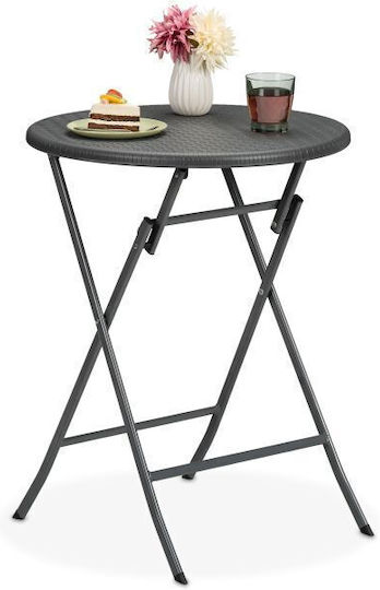 Masă Pliabil 60x60x75buc Gray Masă Pliabil 60x60x75buc Gray