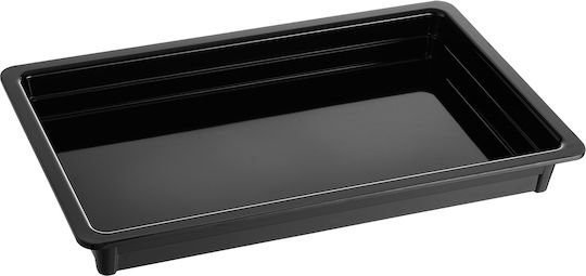 Gastronorm Melamine Container GN 1/1-65mm 53x32.5 Cm 6.5 Cm Black No3030 Formel