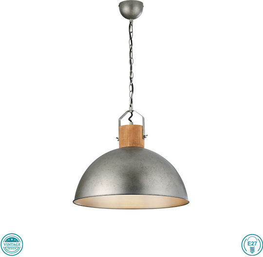 Trio Lighting Delhi Κρεμαστό Φωτιστικό Ασημί 45εκ. Trio Lighting Delhi Κρεμαστό Φωτιστικό Ασημί 45εκ.