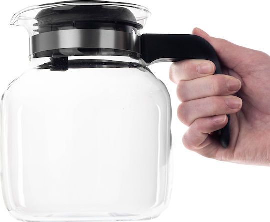 Kadax Glas-Teekanne Schwarz 1500ml