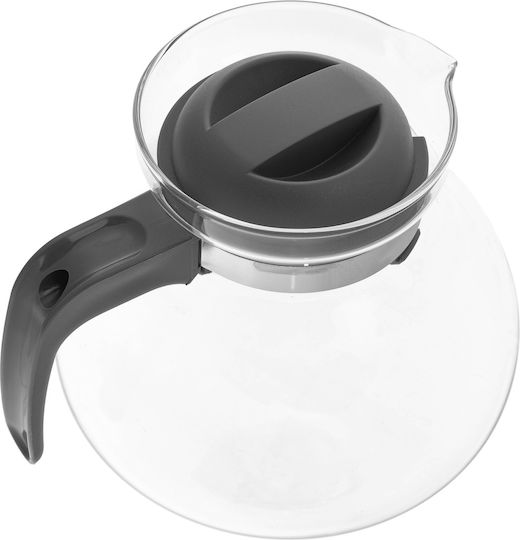 Kadax Чайник Стъклен Сив 1700ml