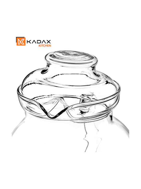Kadax Ceainic cu Filtru din Sticlă Transparentă 1500ml