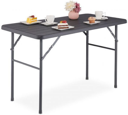 Masă Pliabil 118x60x74buc Gray Masă Pliabil 118x60x74buc Gray