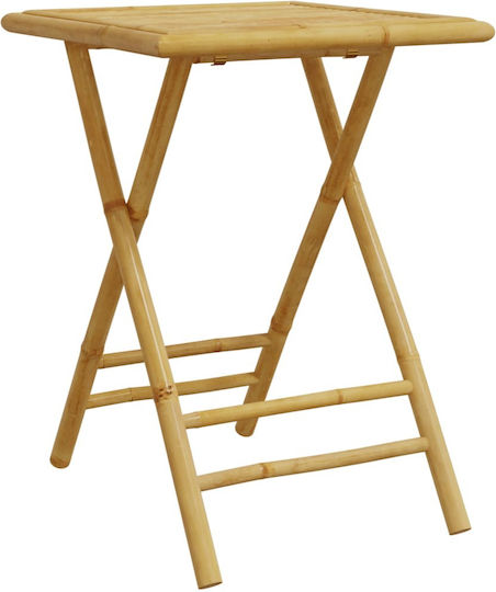 Tisch Zusammenklappbar 55x55x75cm Bamboo